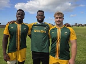 Read more about the article Bok captain Kolisi shares inspiring words with Junior Boks
