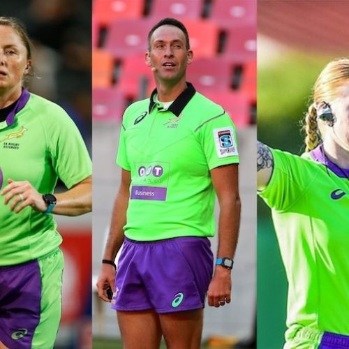 Three South Africans on 2025 RWC Match Official Panel