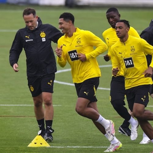 Gallery: Jobe Bellingham’s first training session with Dortmund