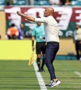 Read more about the article Cardoso Admits Concern Over Modiba Injury Ahead Of CAF CL Return Leg