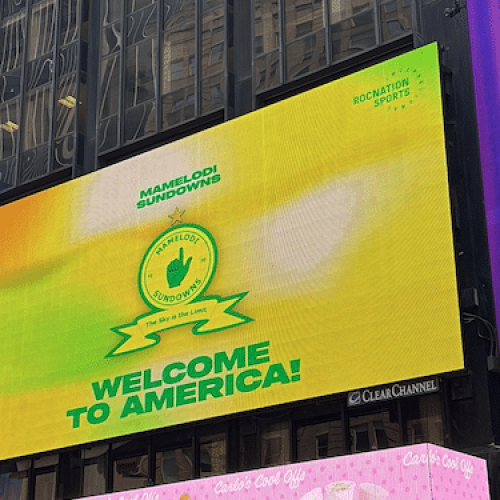 WATCH: Mamelodi Sundowns, DJ Khaled light up Times Square