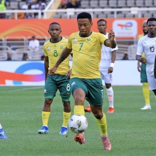 Bafana beat Guinea to claim first in at CHAN