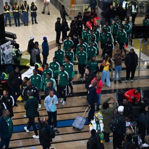 Bafana Bafana Receive Hero’s Welcome on Home Soil