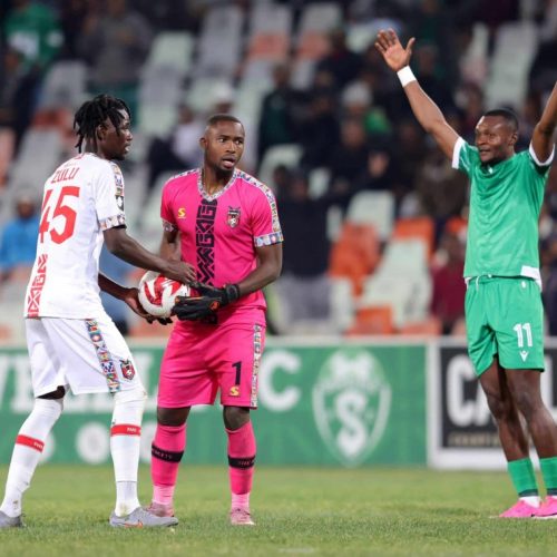 WATCH: Maseti Sent Off After Handball Outside the Box